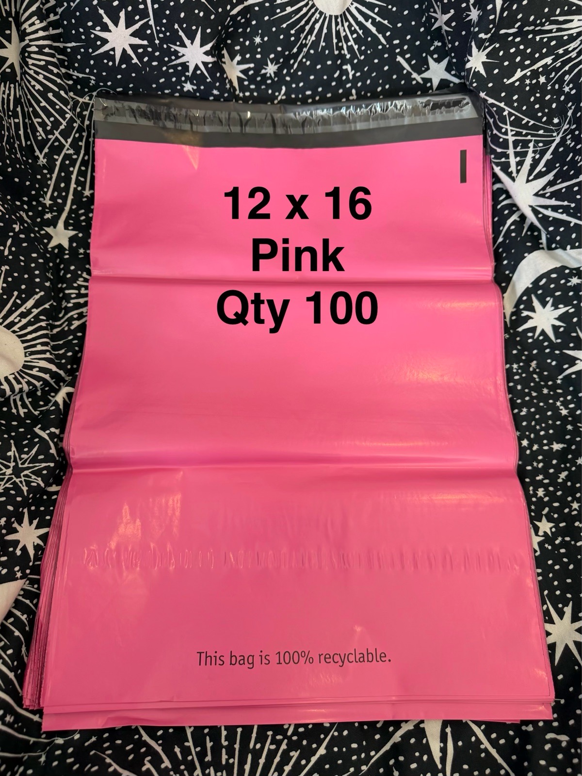 100x (12×16) Pink Mailing Bags Posting Bags, Vinted Bags, Selfseal Mailing Bags