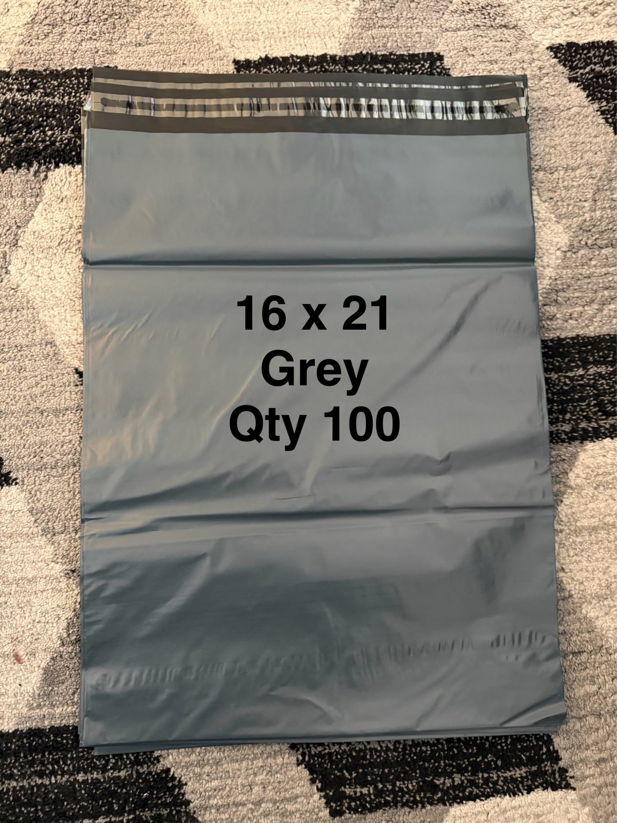 100x (16x21) Grey Mailing Bags Posting Bags, Vinted Bags, Selfseal Mailing Bags