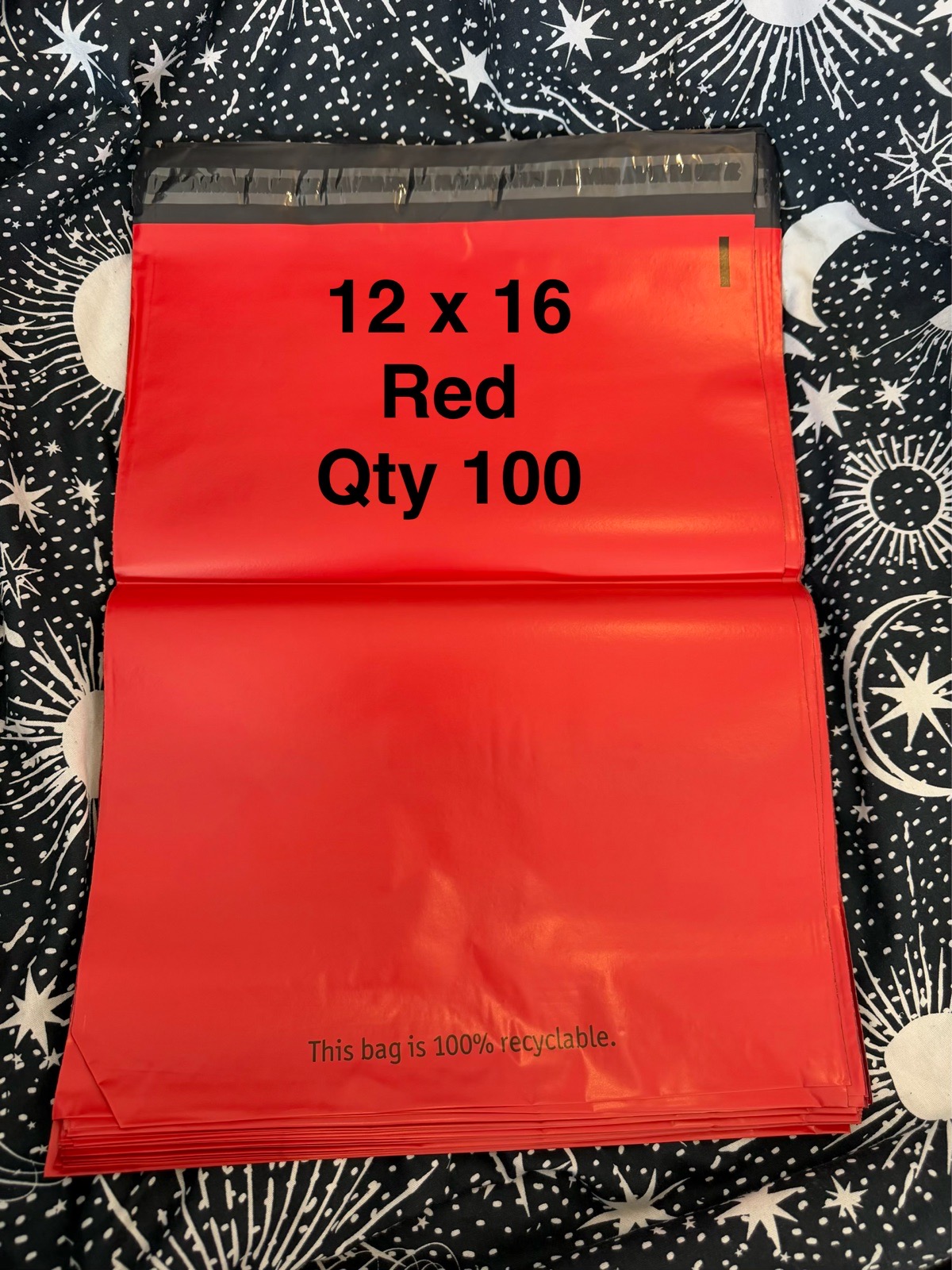 100x (12×16) Red Mailing Bags Posting Bags, Vinted Bags, Selfseal Mailing Bags