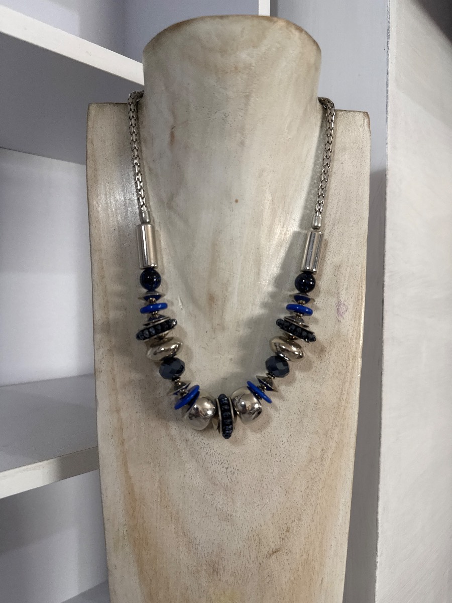 Lovely blue and silver necklace