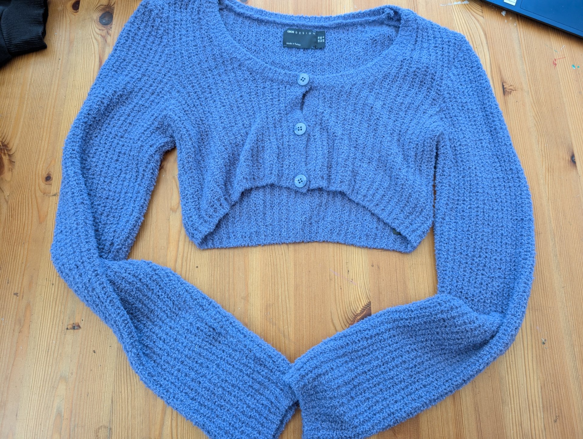 ASOS Soft cosy long sleeved cropped cardigan