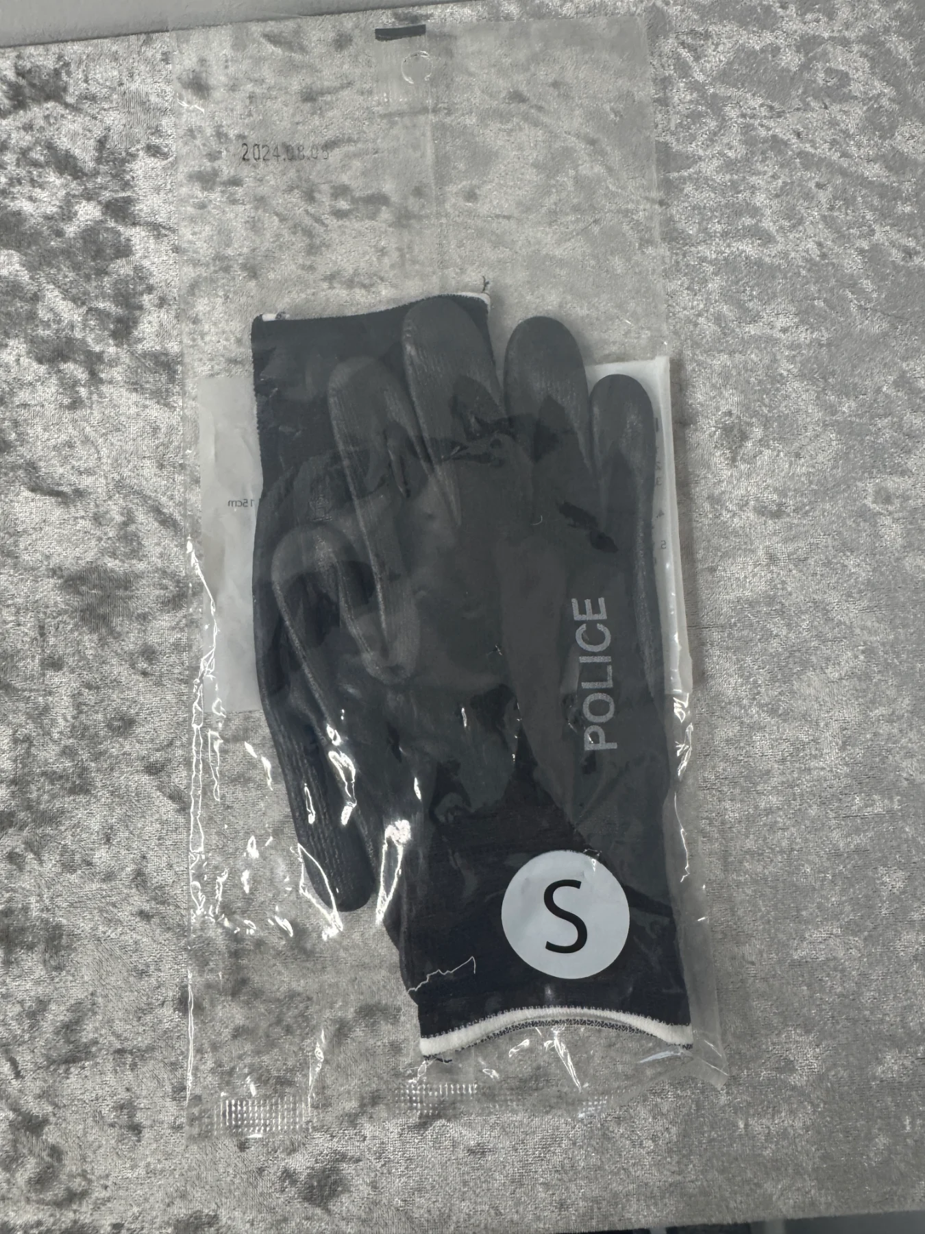 NiTex C-200 Police Work Gloves Black Size Small S Nitrile NBR Sealed