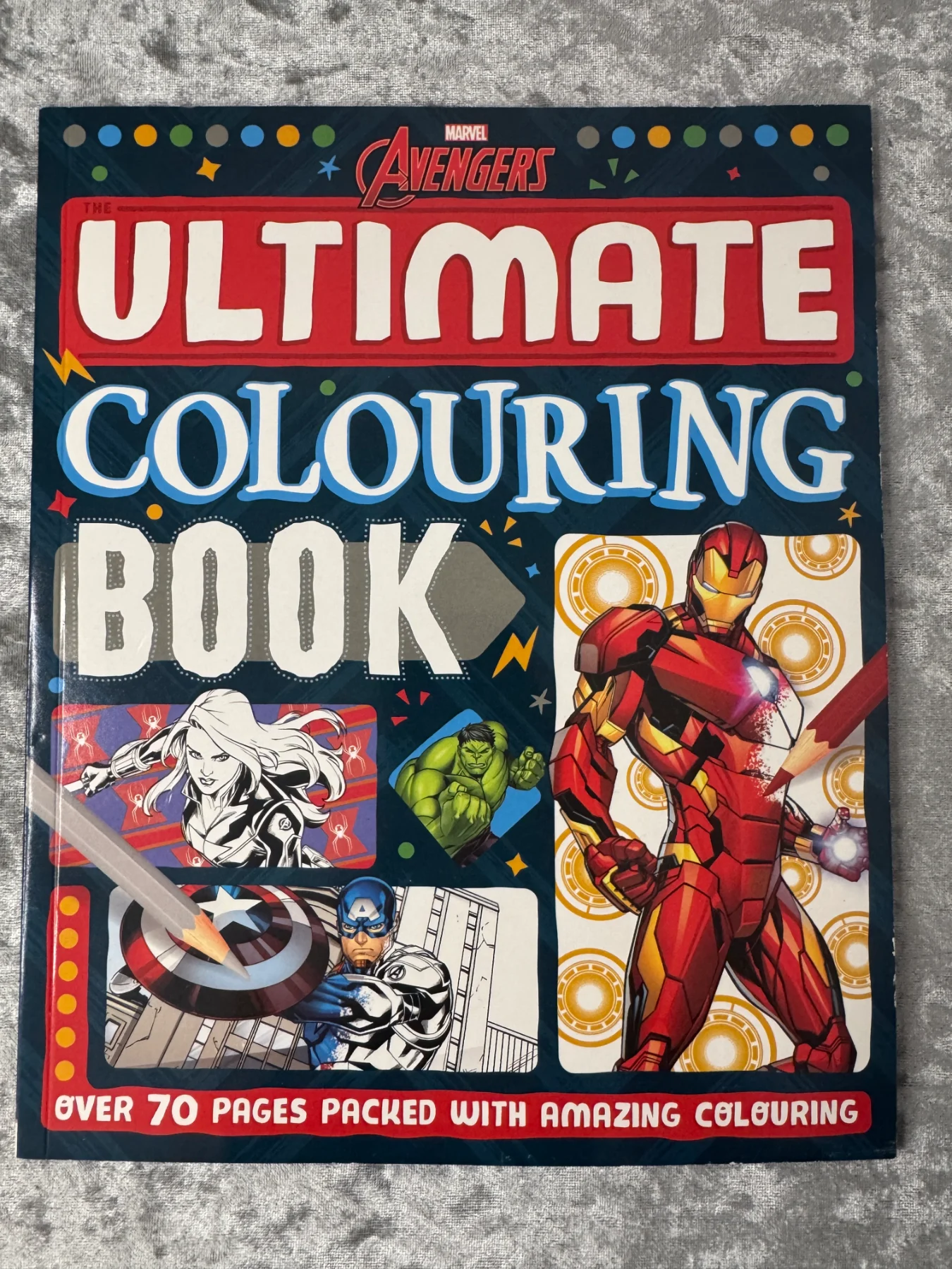 Marvel Avengers Ultimate Colouring Book New Unused 70+ Pages Iron Man Hulk