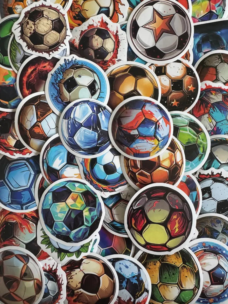 50 Football Stickers Bundle Soccer Ball Laptop Phone Decals Gift (B31)