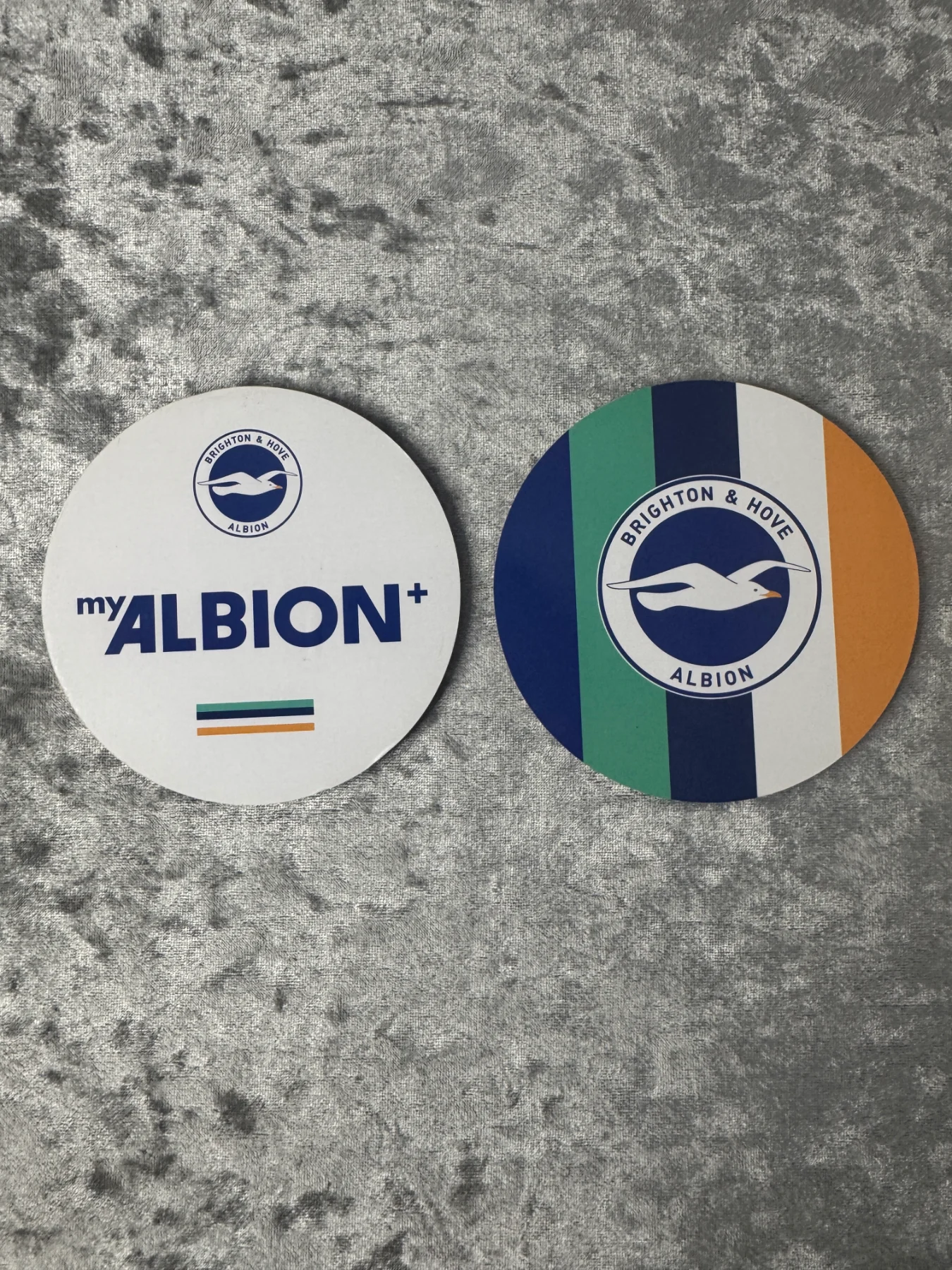 Brighton & Hove Albion BHAFC MyAlbion+ Cork Coasters Set of 2