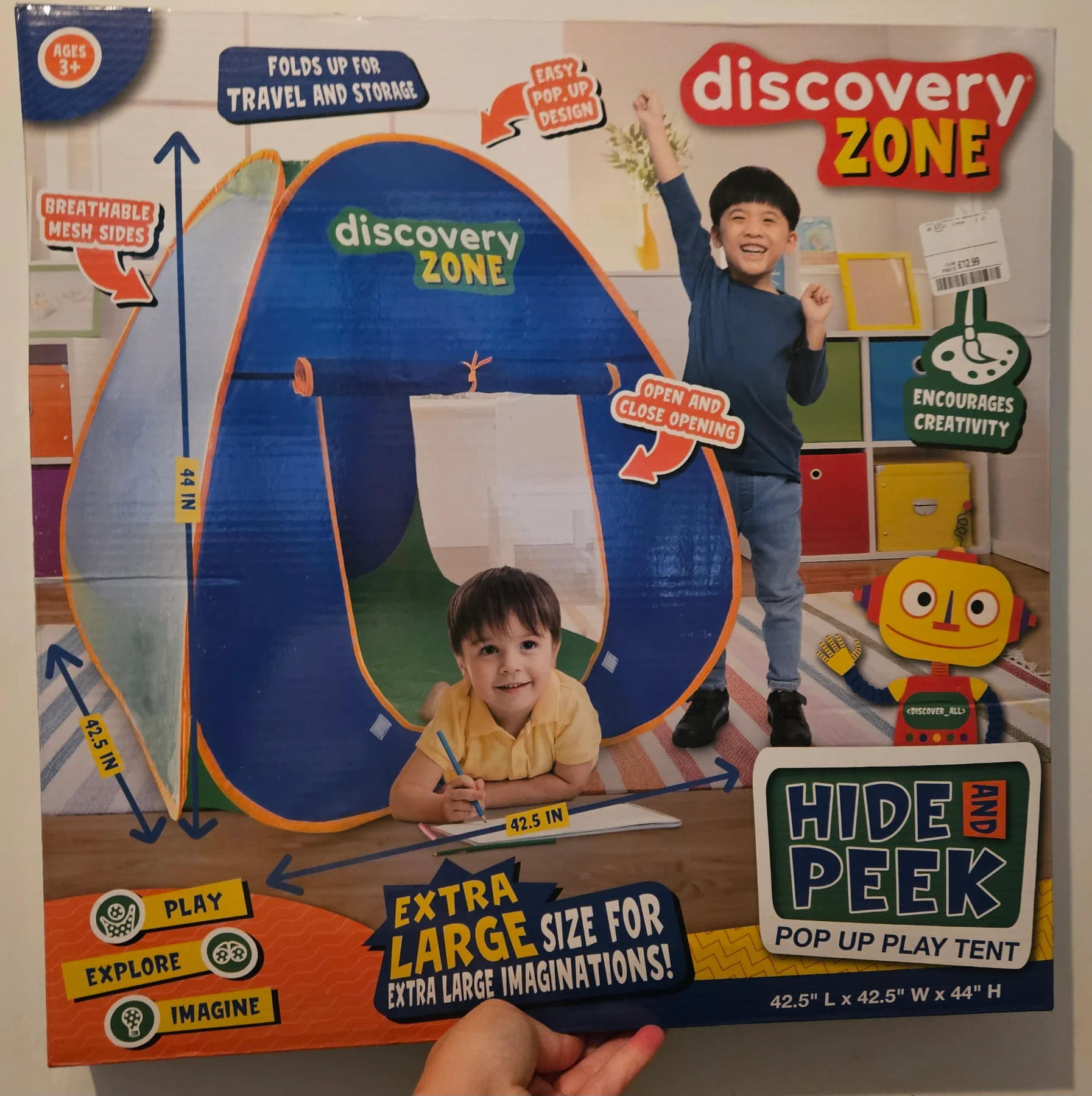 Discovery zone extra large pop up kids tent