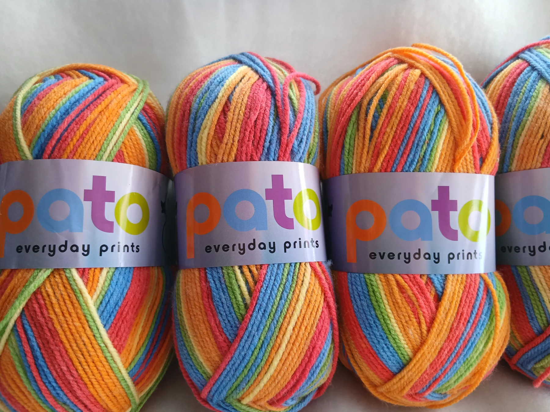 4 x 100g paton every day prints dk yarn