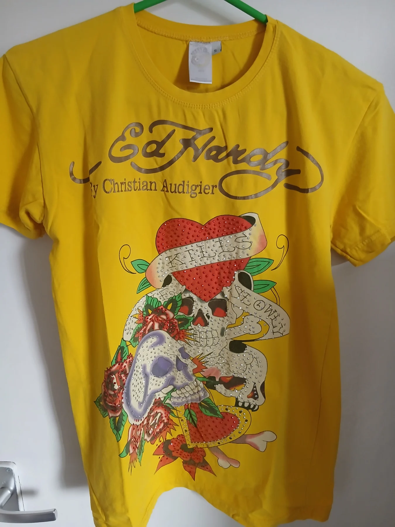 Men's Ed Hardy graphic skull t shirt size small