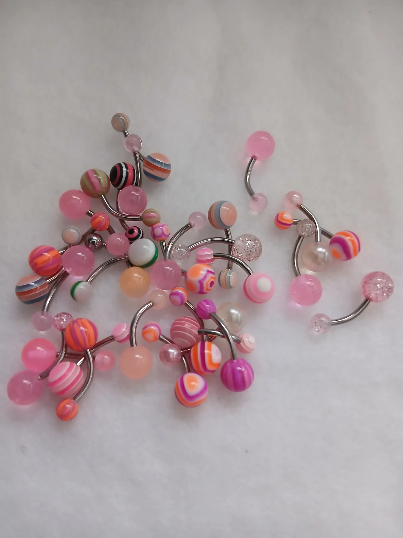 Belly bar piercing bundle