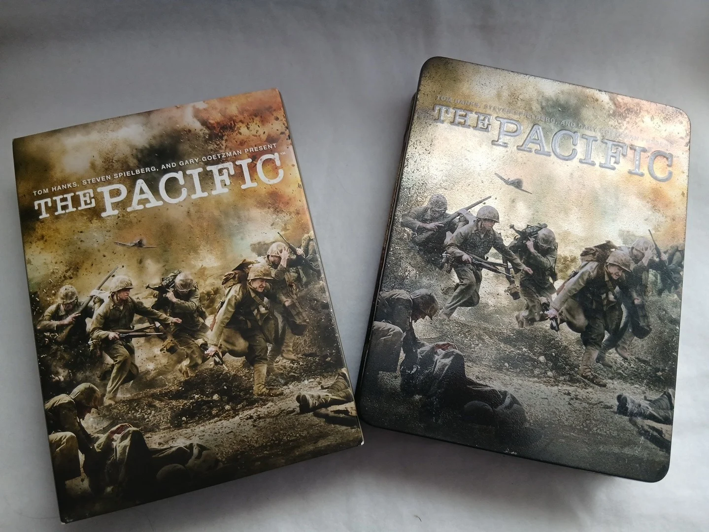 The Pacific dvd boxset in tin.