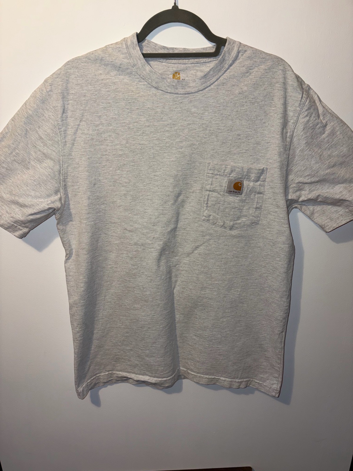 Carhartt Original Fit Pocket T-Shirt Grey Size M Made in Haiti
