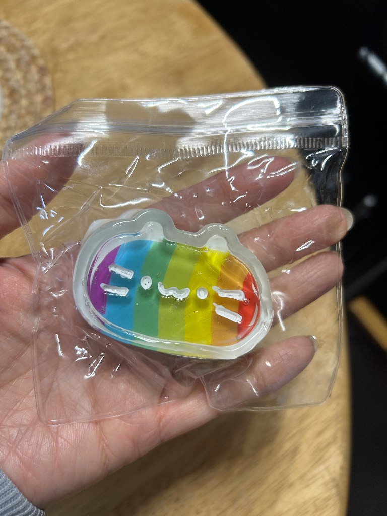 Rainbow cat squishy
