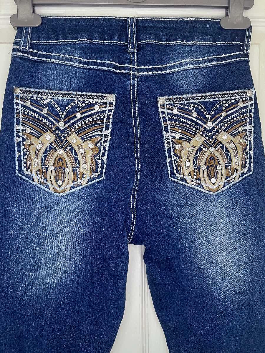 H&Y - Women's Y2K W26/L32 Retro Denim Western Jeans (Immaculate Condition!)