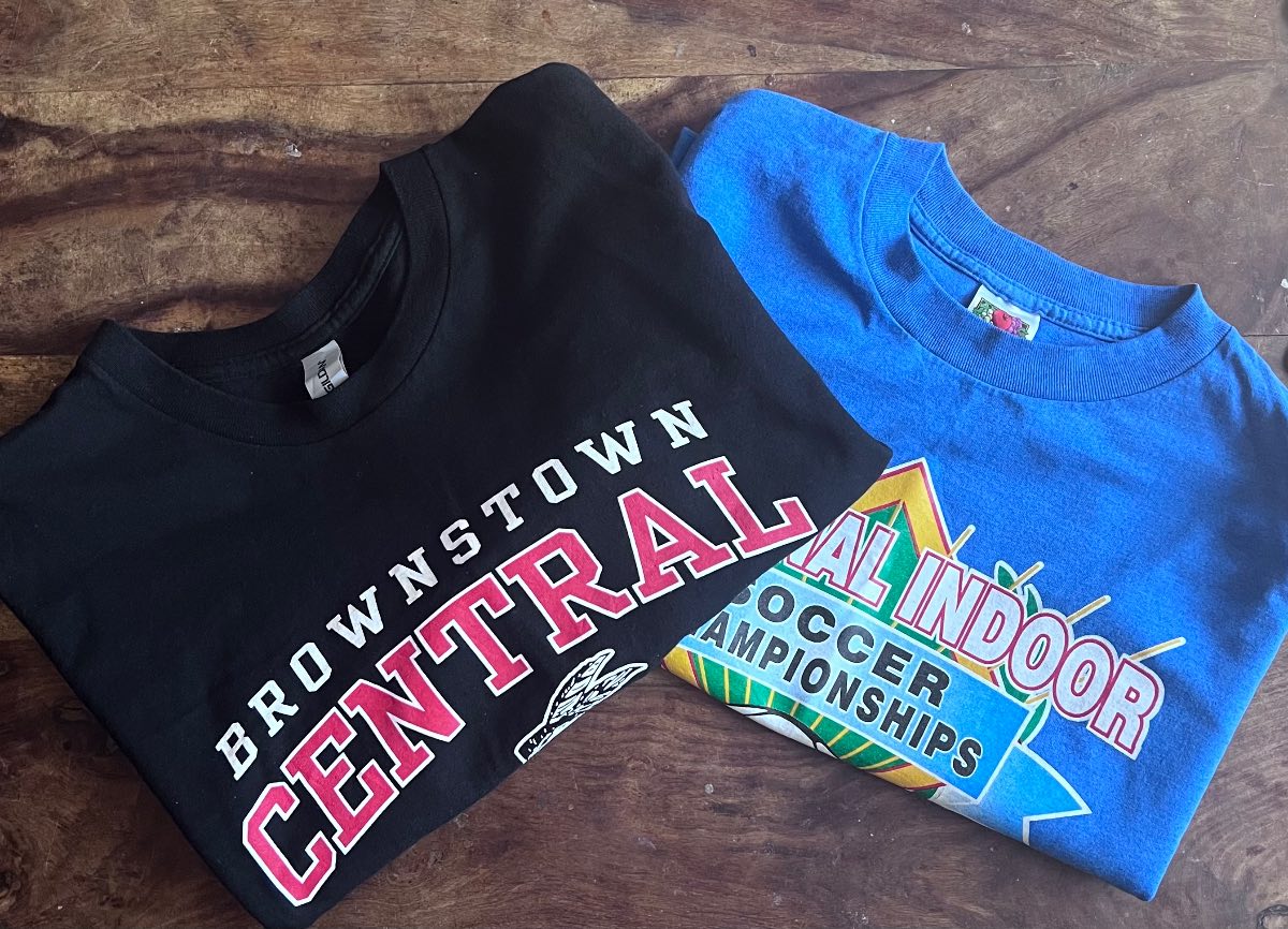 USA College Tees Bundle Two XL Heavyweight Cotton T Shirts (Excellent Condition)