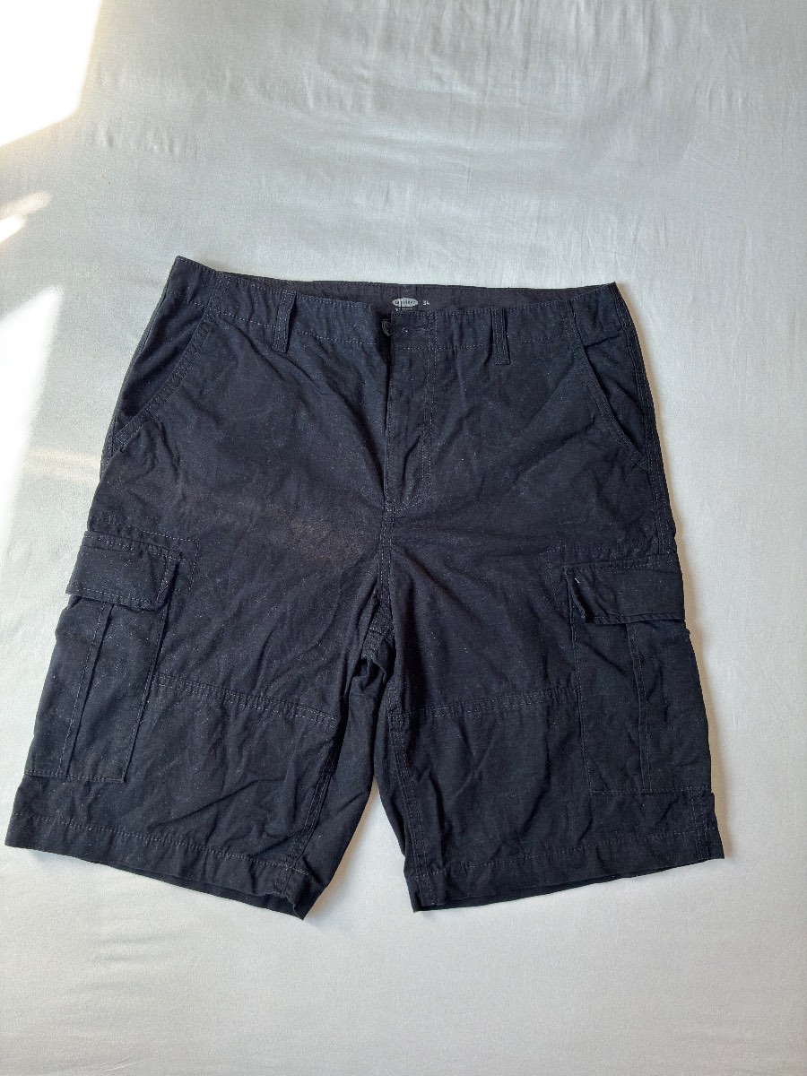 Old Navy Men’s Black Summer Cargo Shorts Size W34