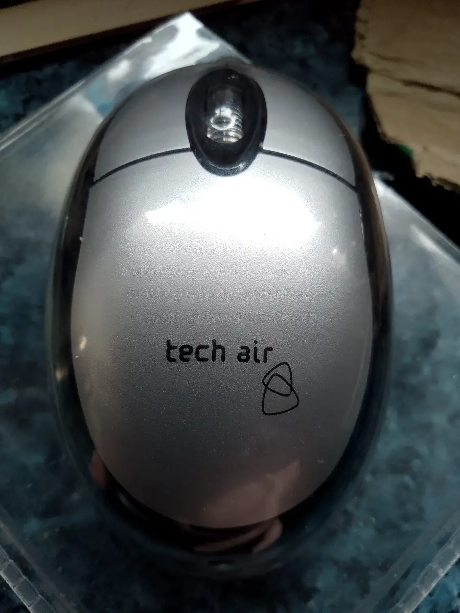 Computer/Laptop optical mouse - Tech Air - silver black