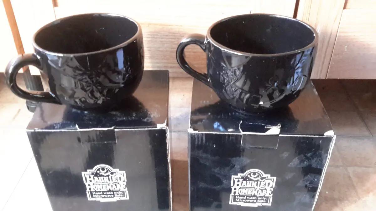 1 Pair Arachnid Haunted Homeware tea cup mugs killstar