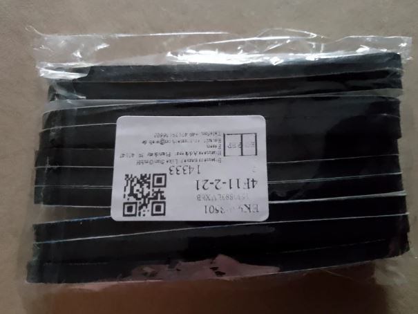 Hat Band reducing strips - black - pack of 10 padding strips