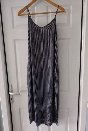 Summer dress striped light material long size 12 M & S