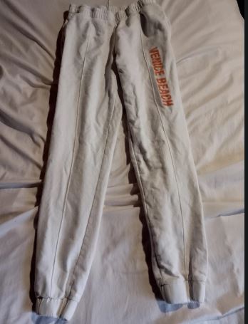 Women's Venice Beach logo white jogger leggings size 8-10