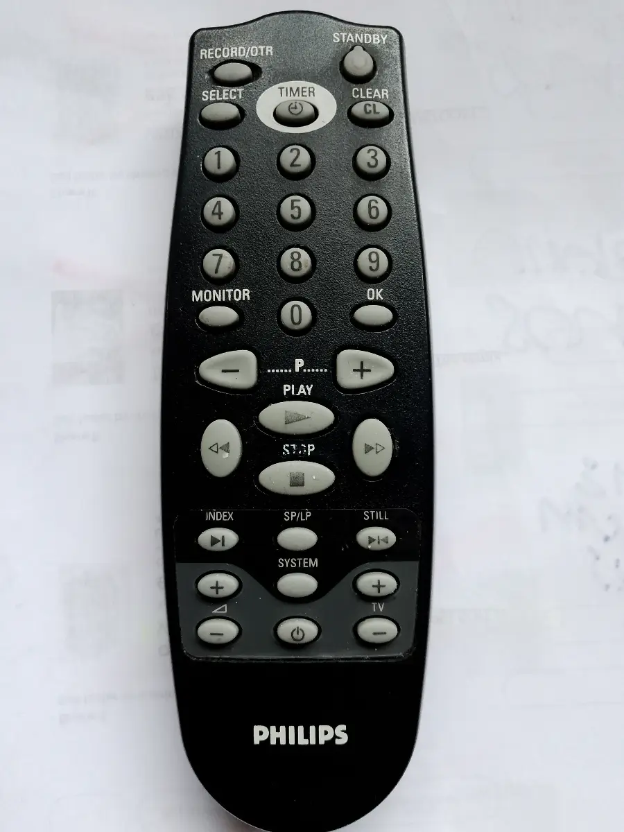 PHILIPS RT182/ 101 REMOTE CONTROL USED VCR REMOTE CONTROL ONLY