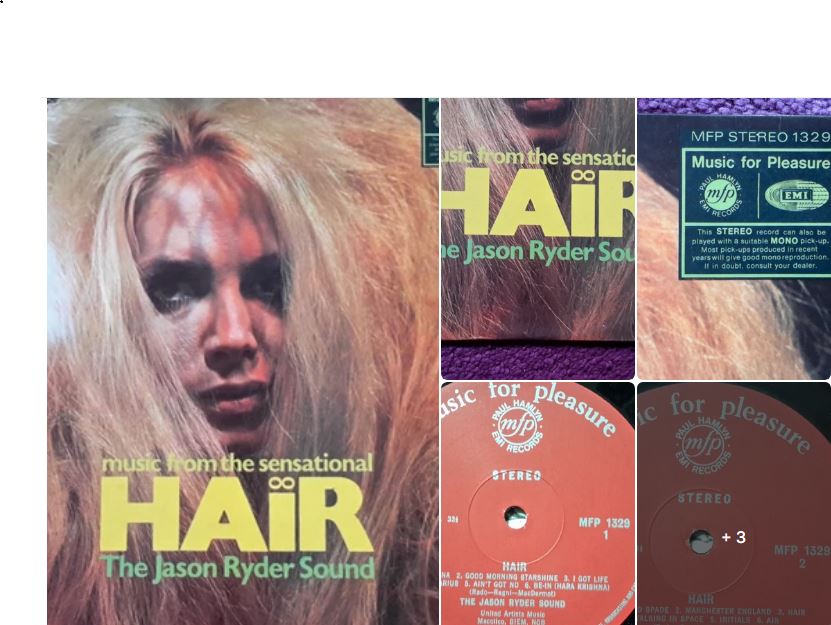 "HAIR" - The Jason Ryder Sound - Hair Instrumental arrangements MFP1329