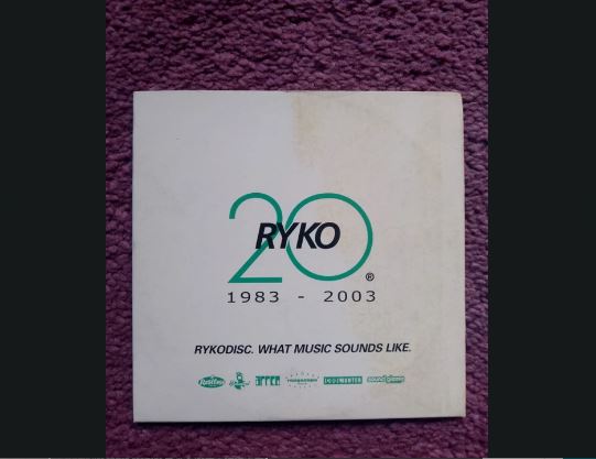 RYKO 20 - 1983 - 2003 - promo cd - RCD10646