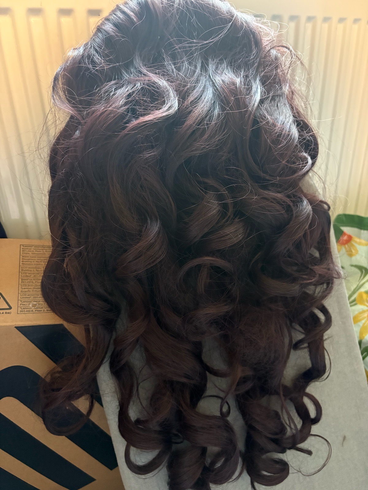 Mahogany colour wig