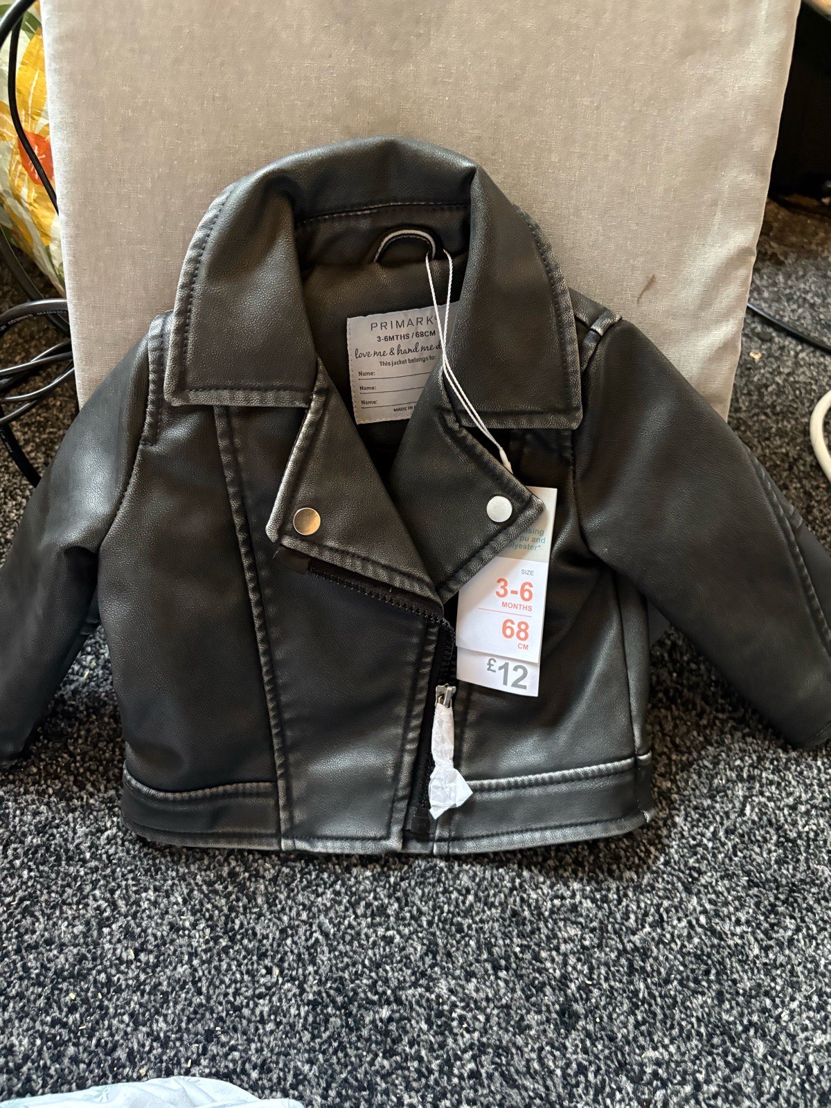 Baby leather look jacket