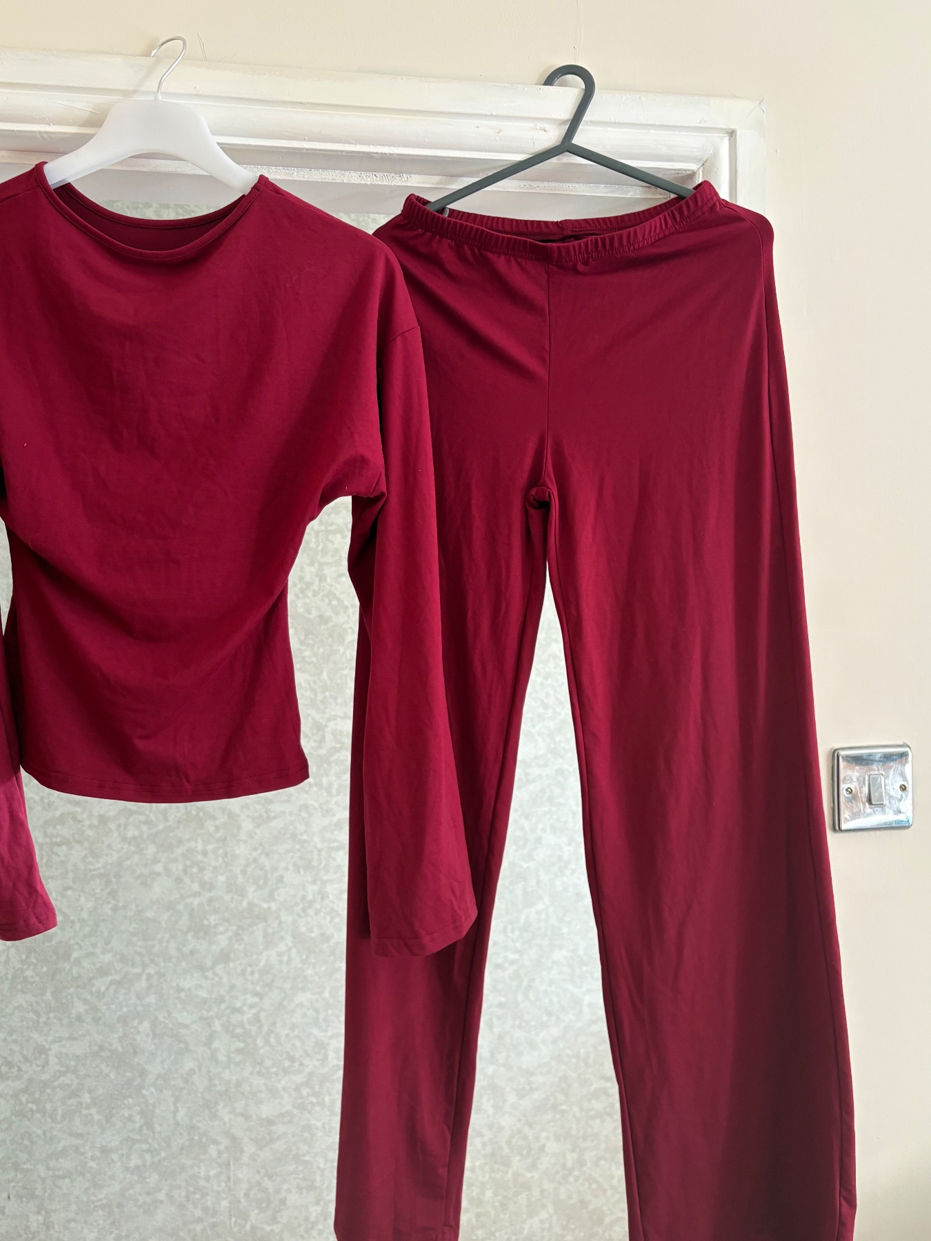 Burgundy cord set