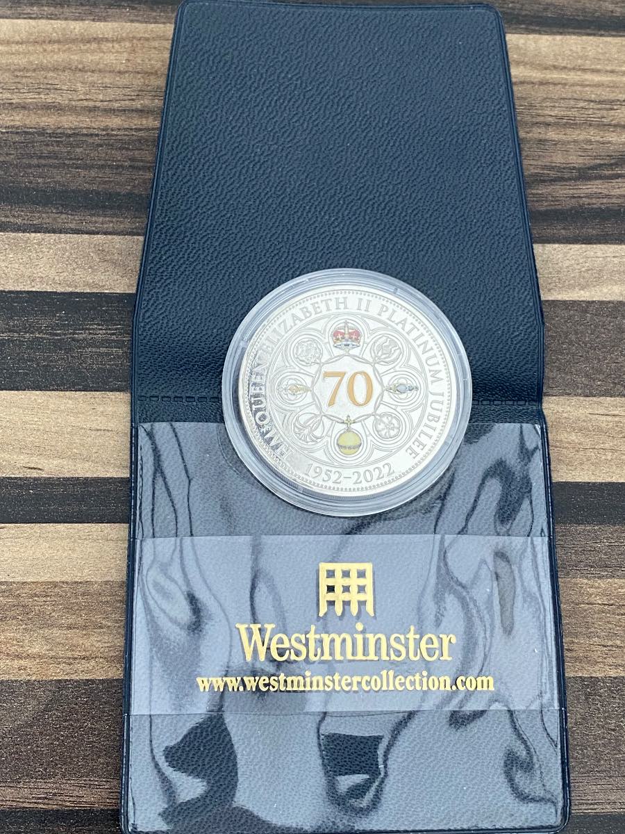 2022 Westminster Queen Elizabeth II Platinum Jubilee £5 BUNC commemorative coin