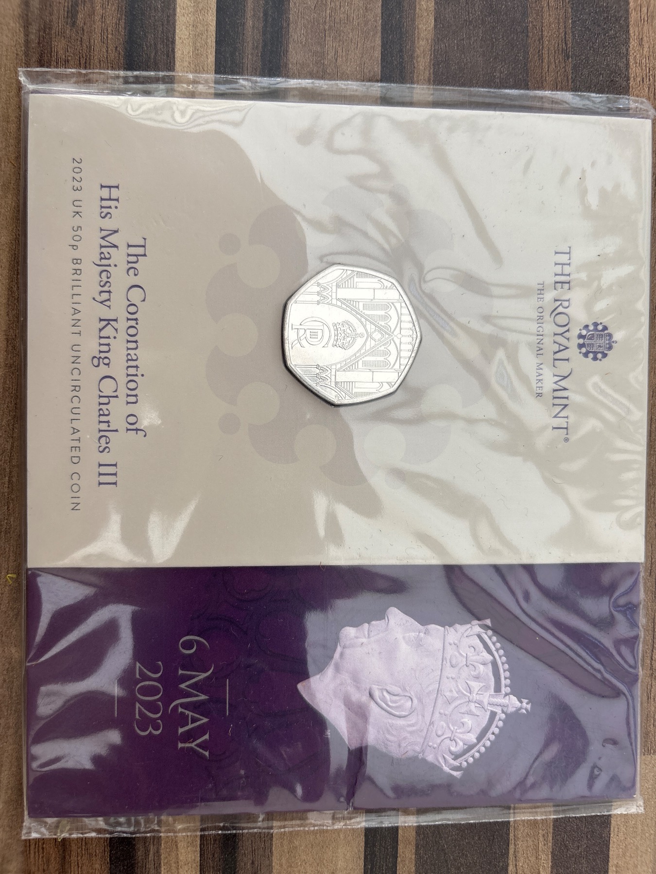 2023 King Charles III Coronation UK 50p BUNC Royal Mint