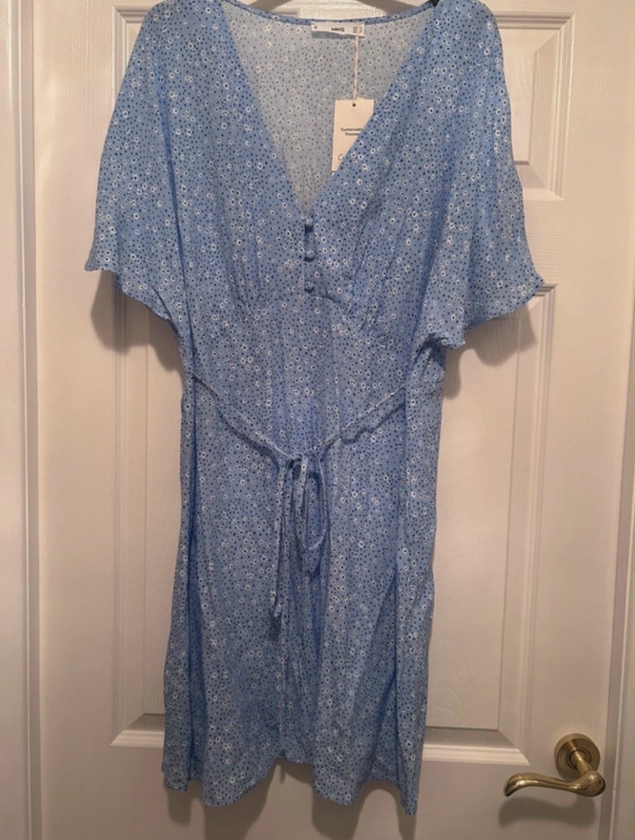 Mango blue summer dress