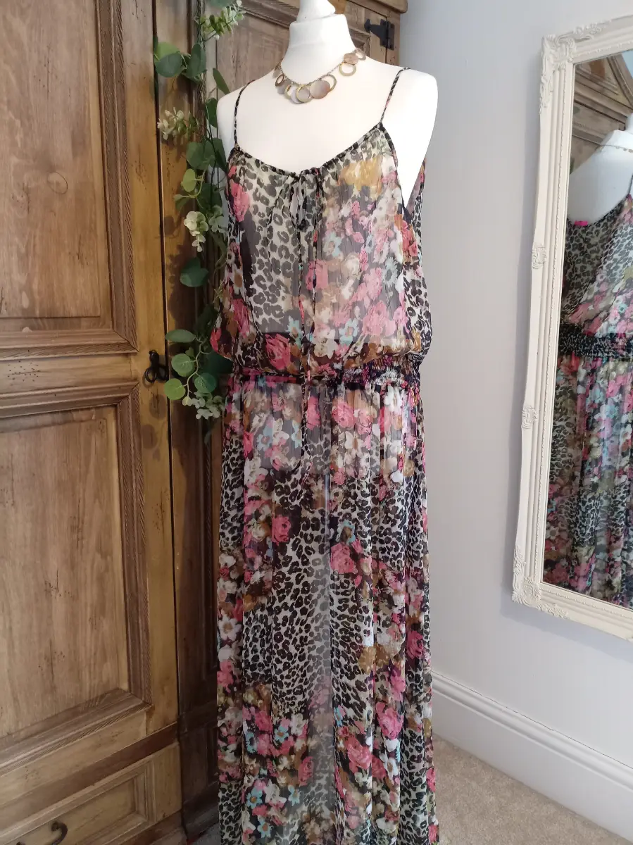 Summer Holiday Beach Cover Up Dress Size 14