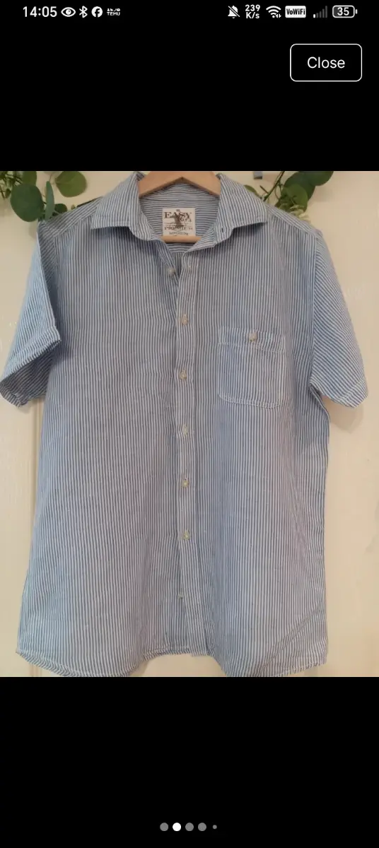 Easy Vintage Retro Striped Beach Shirt