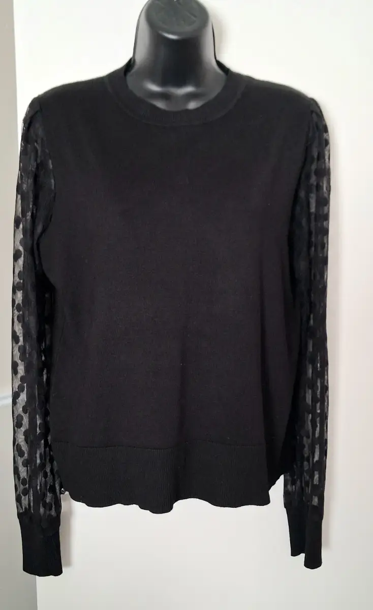 Apricot Mesh Sleeve Jumper UK 12