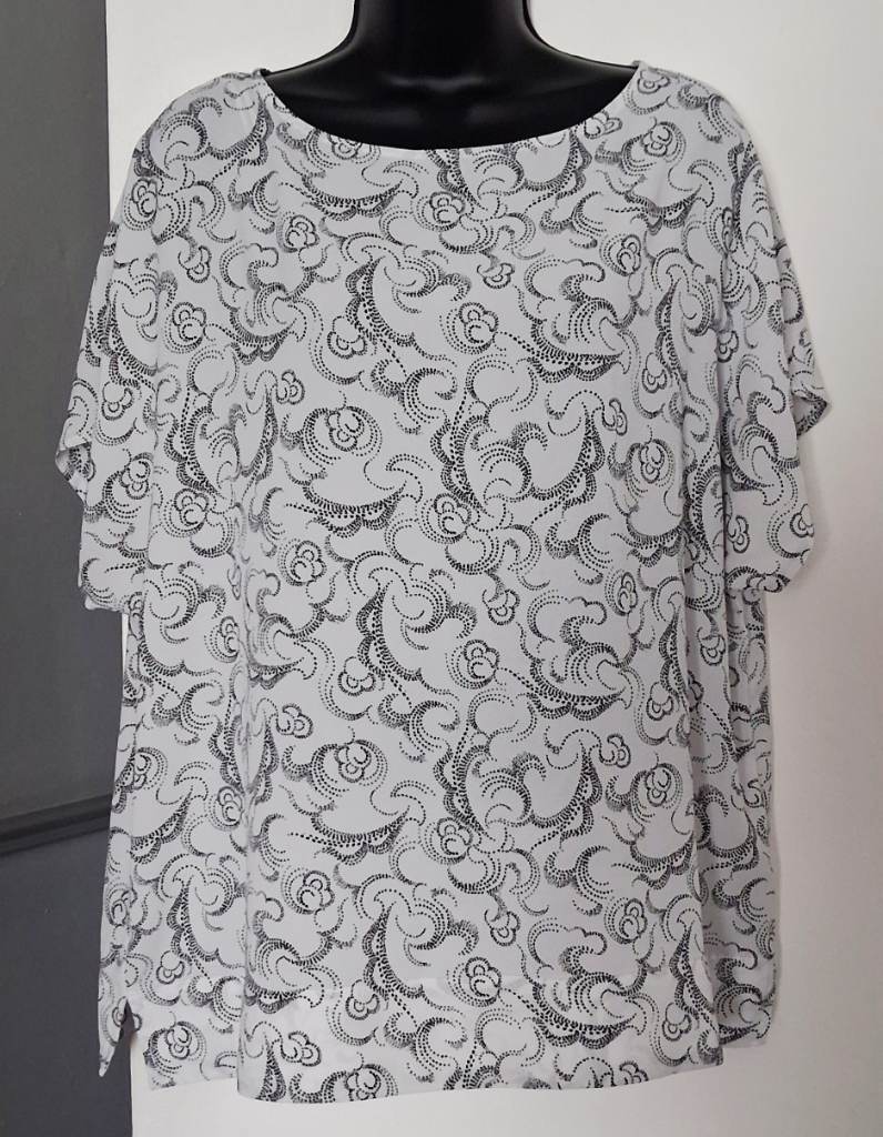 M&S Collection Swirl Print Plus Size Blouse 18
