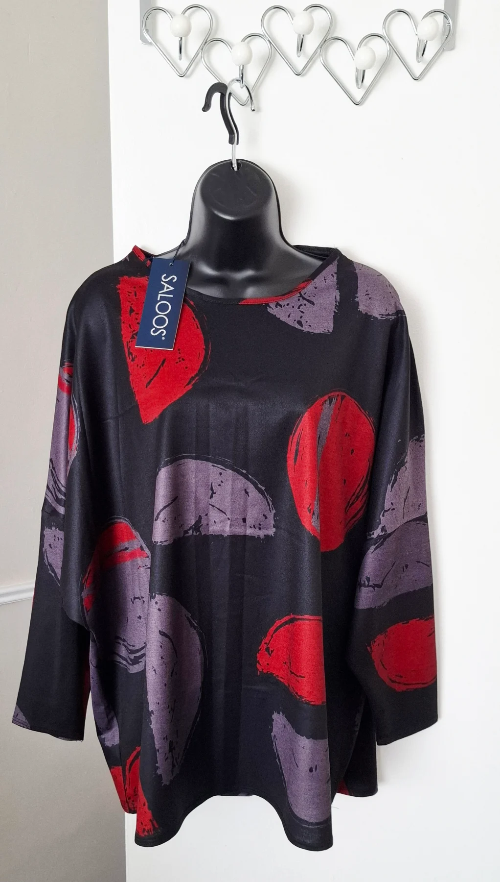 Saloos Abstract Print Plus Size Top Brand New-Size 20