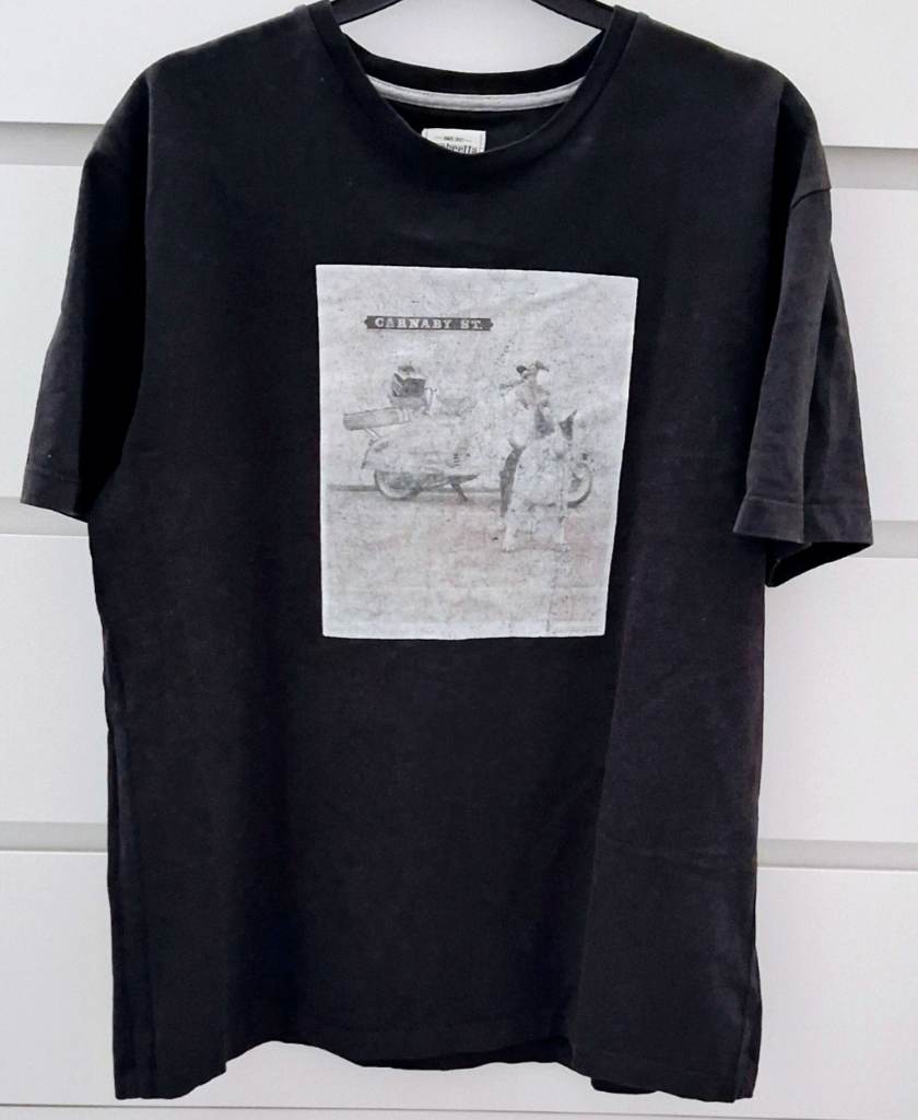 Lambretta Carnaby St. Dark Grey Graphic T-Shirt - Large
