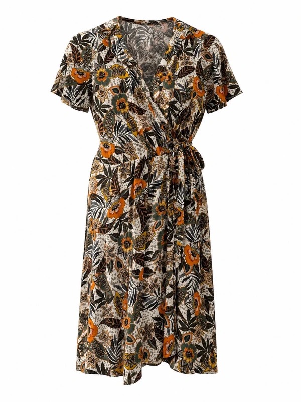 Tu Woman Wrap‑Around Floral Dress – Size 8