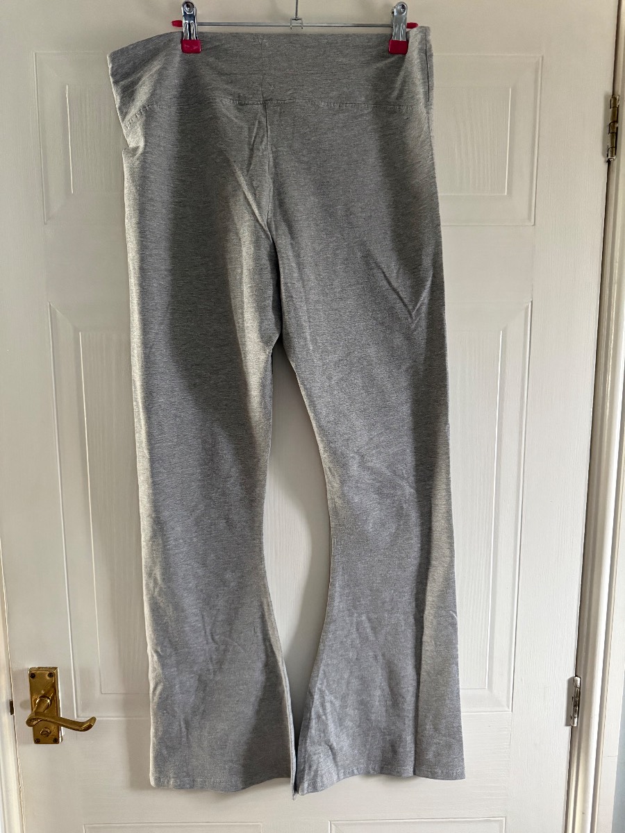 Primark Grey Marl High Waist Straight Leg Leggings UK 14-16 Large BNWT Flared