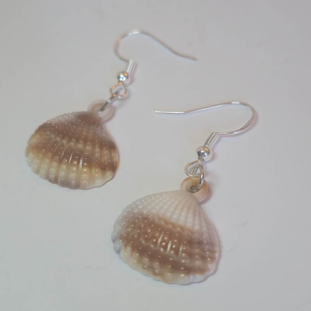 925 Silver Hook Acrylic Shell Pendant Earrings