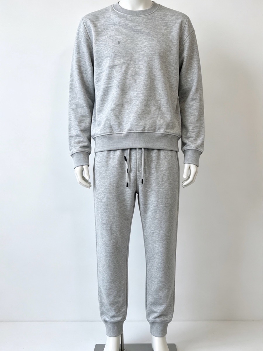 Men’s grey crewneck tracksuit