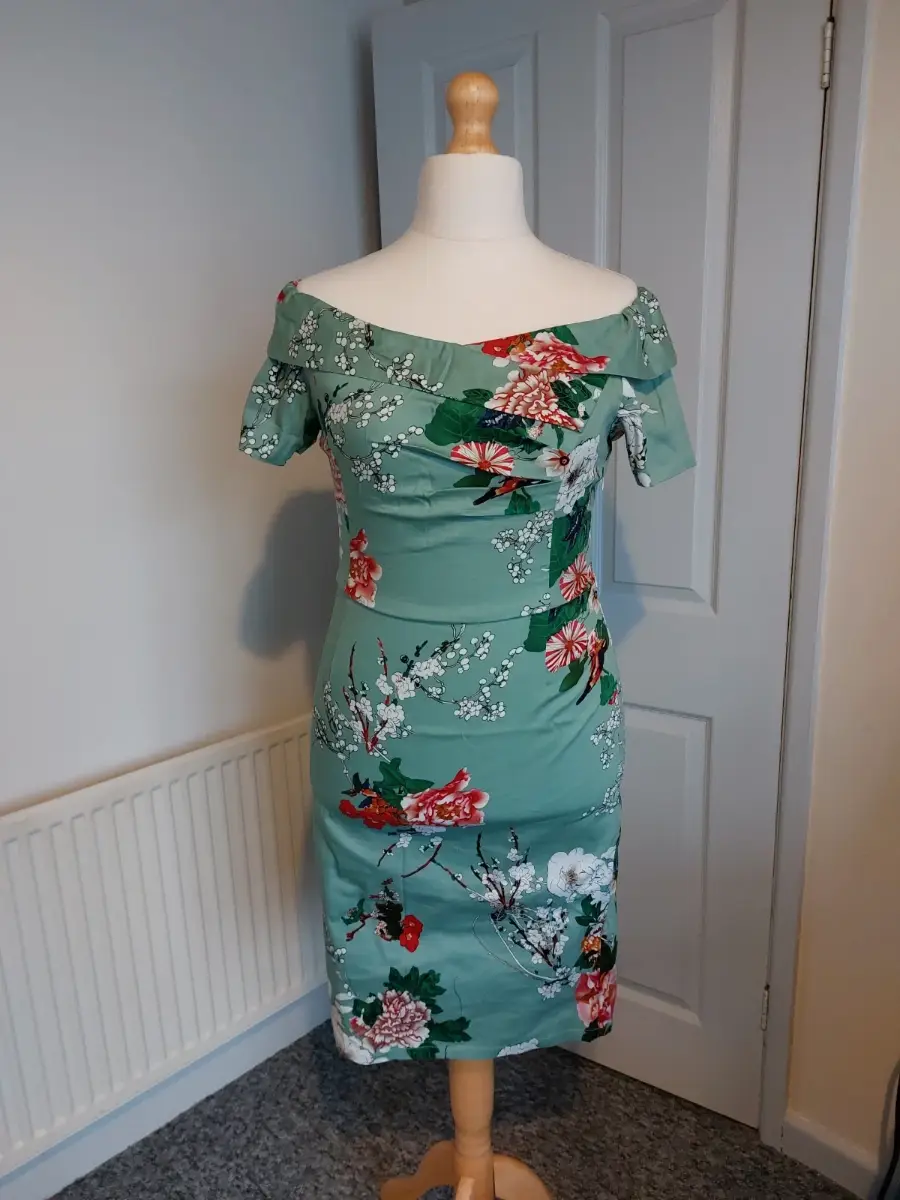 floral off shoulder dress