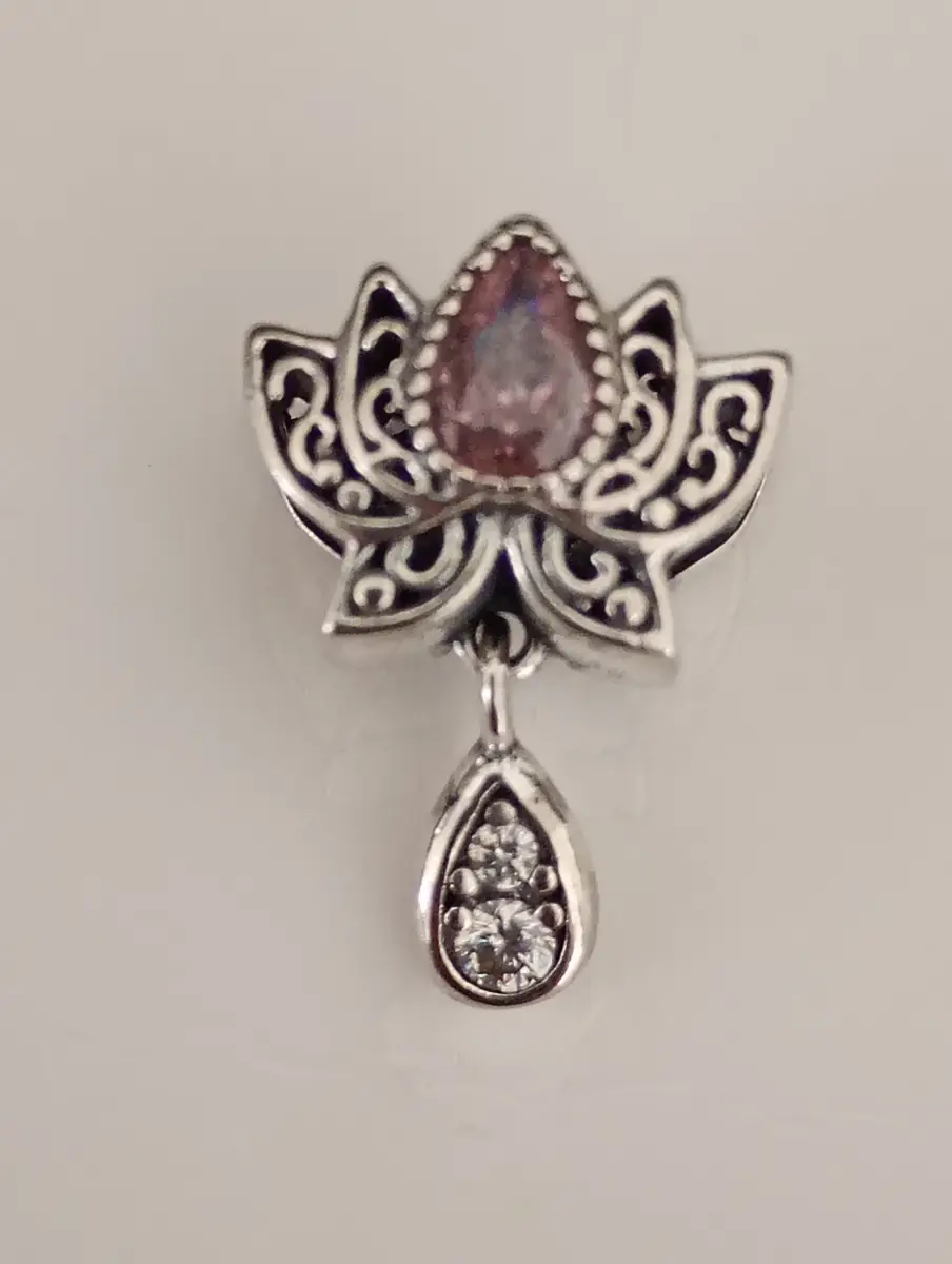 Sterline silver lotus Guardian charm