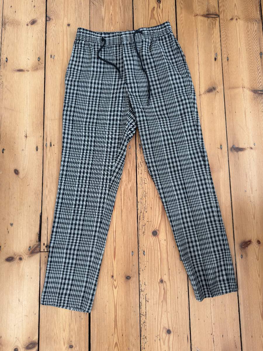 Topman Skinny Check Trouser Joggers W30L32 New