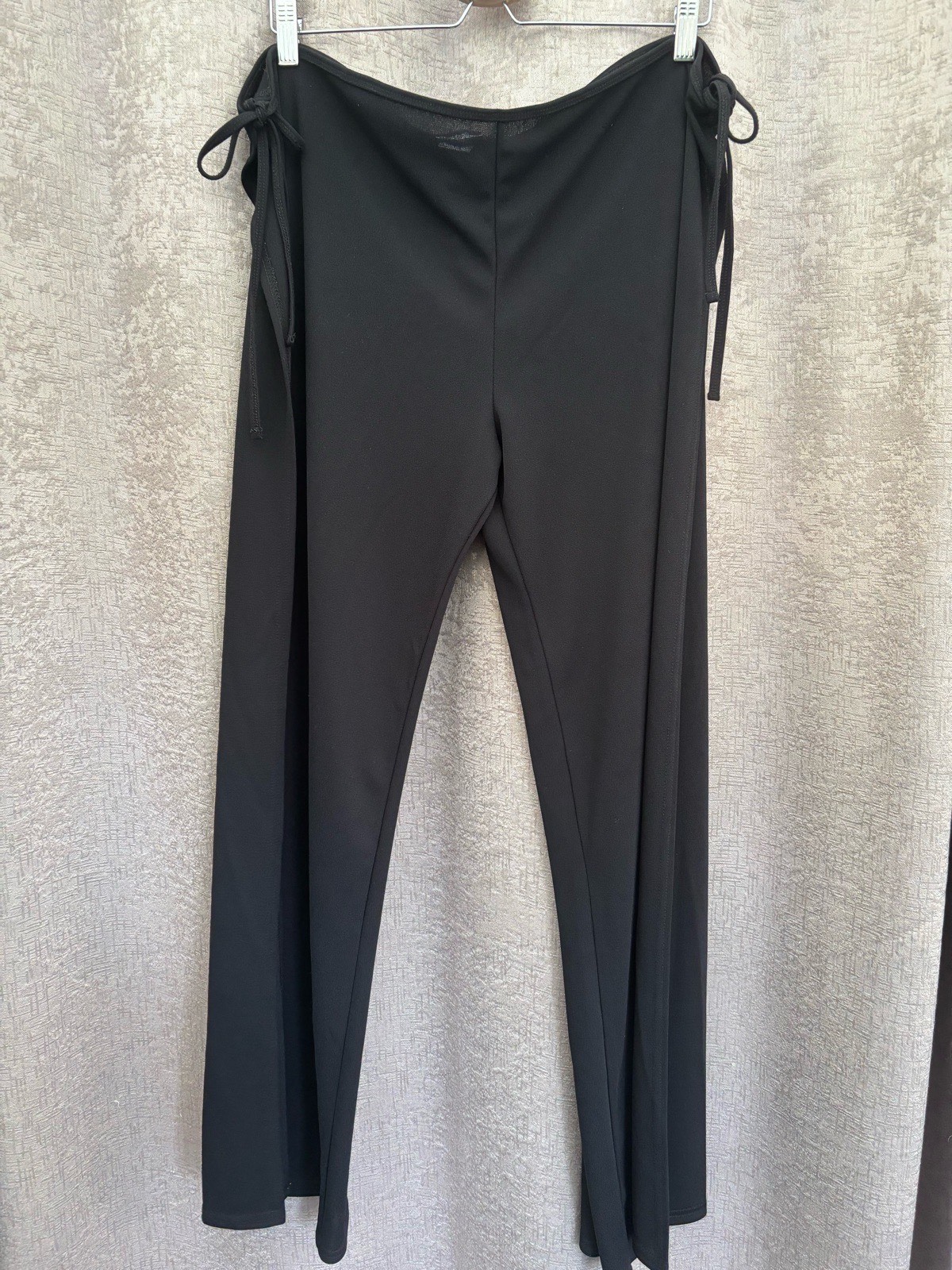 Black sheer open trousers with no side panel just ties