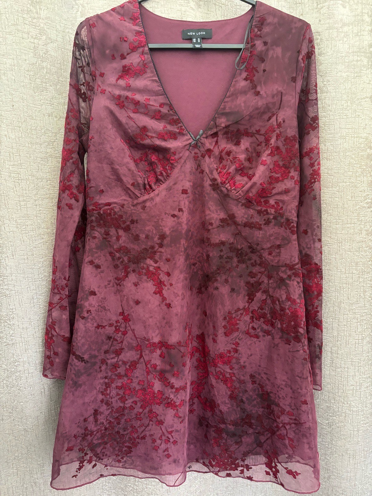 Newlook lace style v neck tunic/dress