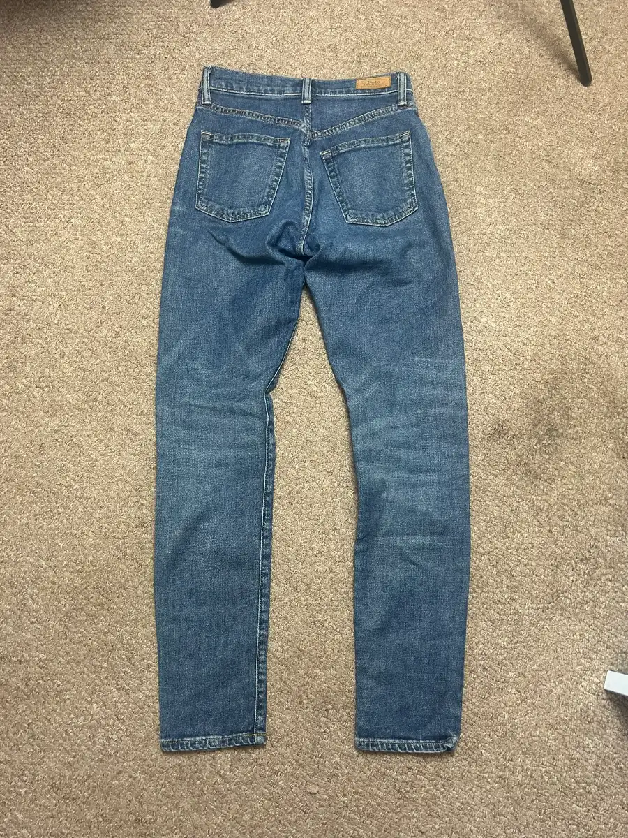 Polo Ralph Lauren Womens Size 25 Blue Denim Jeans High Rise Slim Fit W25 L30