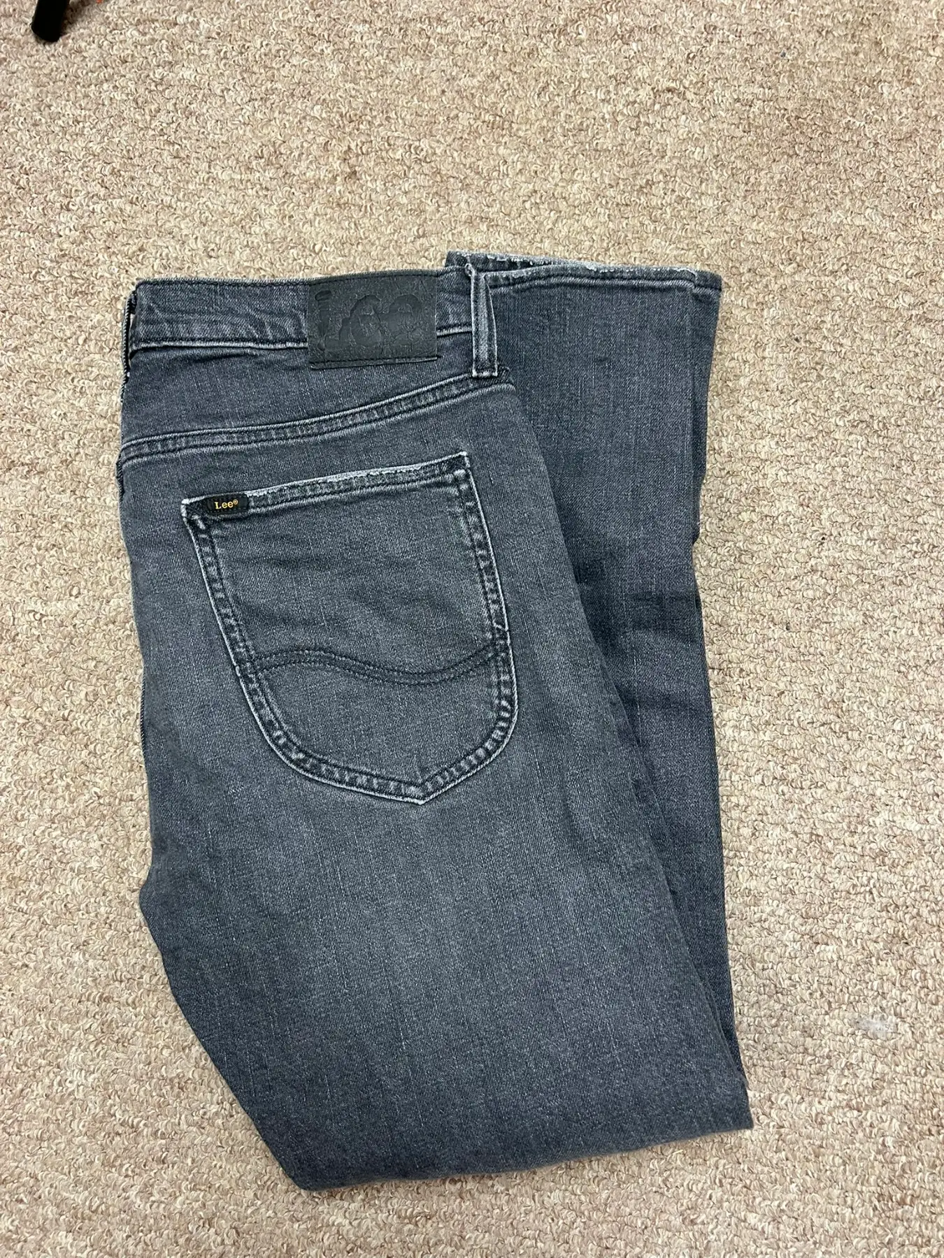 Lee Mens Size 32 Grey Denim Jeans "Luke" Style Slim Fit W32 L29 Causal Bottoms